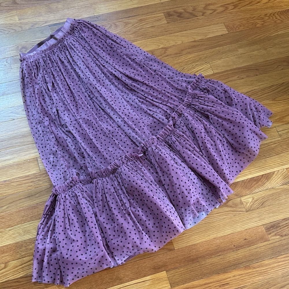 Anthropologie Maeve Tiered Tulle Maxi Skirt - Picture 4 of 6